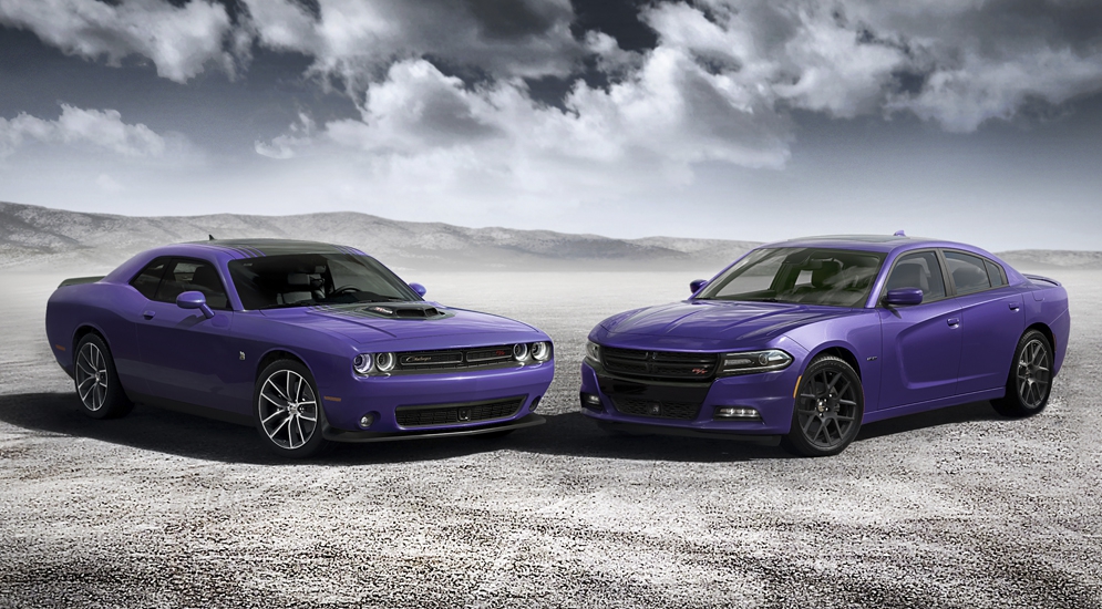 Dodge выпустит лимитированную серию маслкаров Challenger и Charger цвета "Бешеной сливы" - «Dodge»