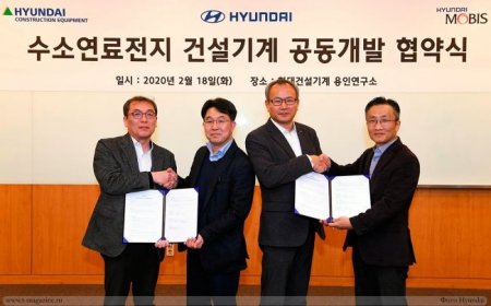 Hyundai готовит строительный экскаватор на водороде - «Автоновости»