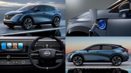 Nissan показал концептуальный Ariya EV на рендерах - «Автоновости»