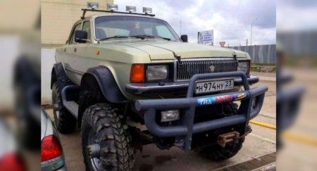Сеть удивил брутальный внедорожник из «Волги» ГАЗ-3102 - «Автоновости»