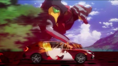 Honda Civic показали в рекламе аниме с гигантским роботом серии Evangelion - «Автоновости»