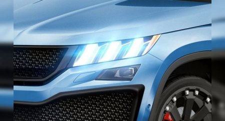 Интересный рендер кросс-купе Skoda Kodiaq Blue Spark - «Автоновости»
