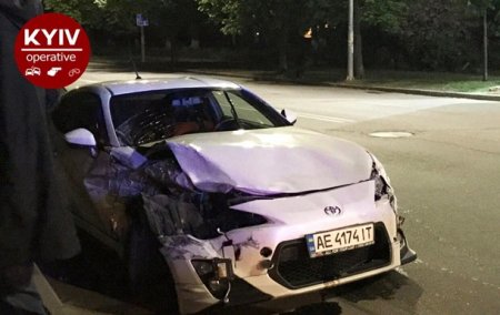 Ночной гонщик разбил три авто в Киеве - «ДТП»
