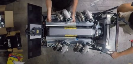 Race Cast Engineering показал мощный 9,7-литровый двигатель LS V12 Quad Turbo - «Автоновости»