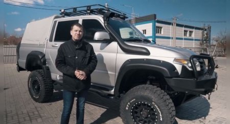 УАЗ на миллион: мастера построили супер пикап с двигателем V8 - «Автоновости»