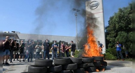 В Барселоне возле завода Nissan рабочие устроили беспорядки - «Автоновости»