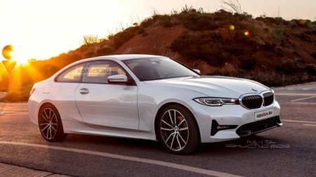 Представлены рендерные изображения BMW 4 Series Coupe с черным бампером - «Автоновости»