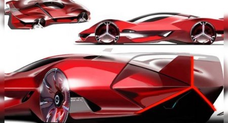 В интернете появился рендер экологичного спорткара Mercedes Redsun - «Автоновости»