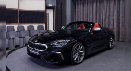 BMW Z4 M40i с металлической краской Sapphire Black и салоном Magma Red - «Автоновости»