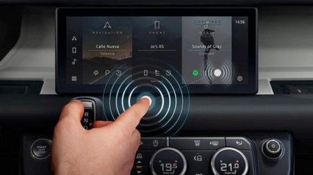 Jaguar Land Rover тестирует бесконтактные дисплеи - «Автоновости»