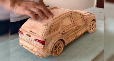 Точную копию Audi Q7 сделали из дерева - «Автоновости»