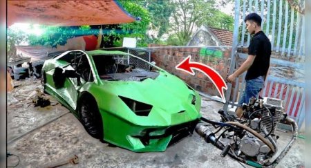 Вьетнамцы создали картонный Lamborghini Aventador - «Автоновости»