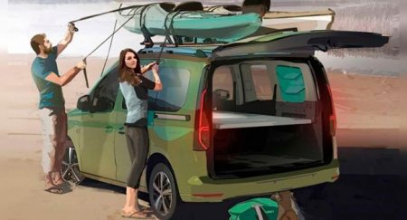 Volkswagen Caddy Beach станет мини-кемпером - «Автоновости»