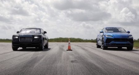Lamborghini Urus победил Rolls-Royce Wraith в дрэг-заезде - «Автоновости»