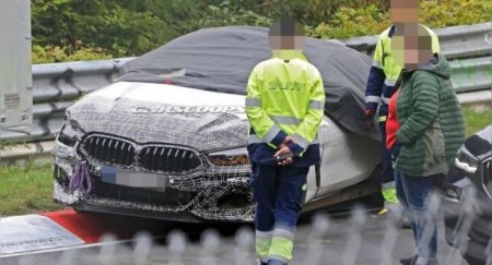 «Среднемоторный» BMW M8 разбили на Нюрбургринге - «Автоновости»