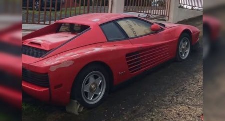 Забытый на улице 17 лет назад Ferrari Testarossa решили выставить на продажу - «Автоновости»