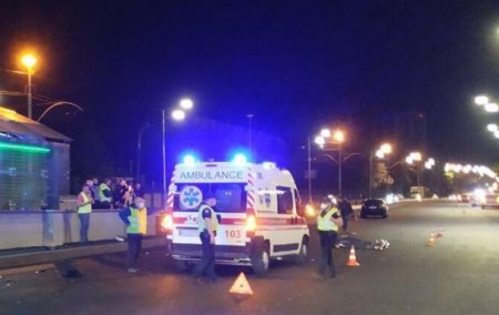 В Киеве мотоцикл сбил пешехода, трое погибших - «ДТП»